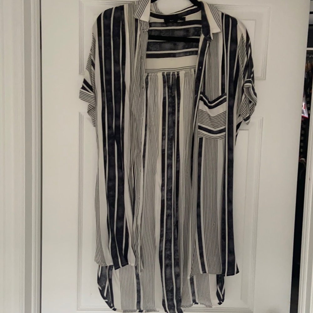 Striped shirt dress